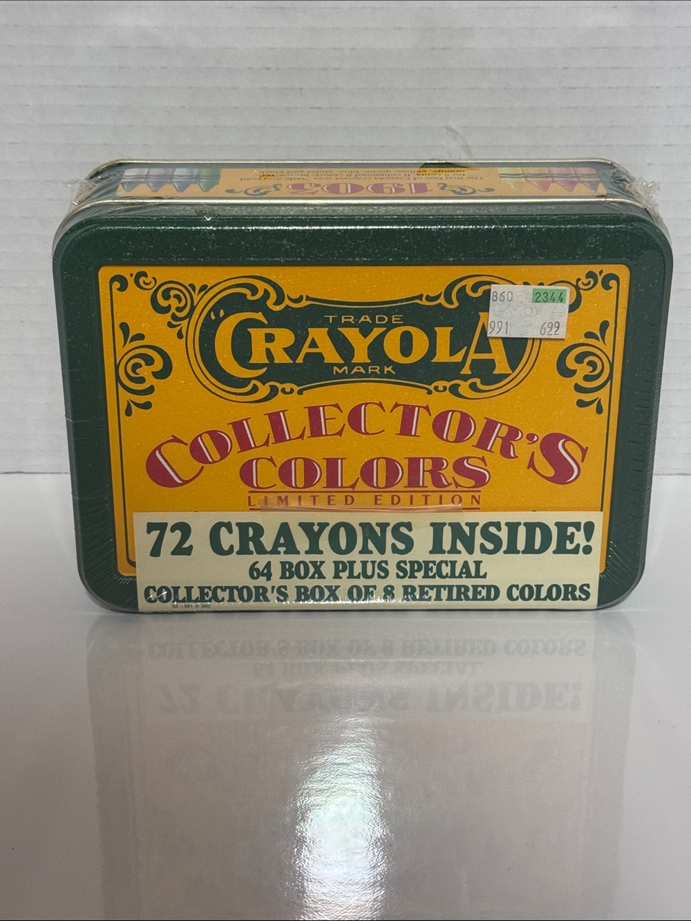 Crayola Collector's Colors Tin -64 pack with 8 Retired Colours